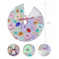 thumbnail image 7 of Colorful Love Heart Christmas Tree Skirt 36 Inches Large Christmas Skirt Tree, Cream Rainbow Color Love Heart Tree Skirt Christmas Decorations for Fireplace Party Holidays Indoor Outdoor, 7 of 7
