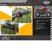 MotoTec 200cc 6.5HP Trailcross Gas Powered Mini Bike Red