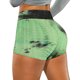 thumbnail image 2 of Gibobby Yoga pants cortos mujer Pantalones de yoga Mujer Running Biker Arrugado Tie-dye Shorts Fitness Stretch Pockets Pantalones de yoga(Verde,M), 2 of 4
