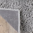 thumbnail image 6 of BNM Solid Indoor Shag Runner or Area Rug, 5' x 8', Silver, 6 of 8