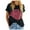 Black, variant on Womens Graphic T Shirts Rose Graphic Loose Fit Summer Short Sleeve Boyfriend Casual Crew Neck Tees Womens Summer Tops White L