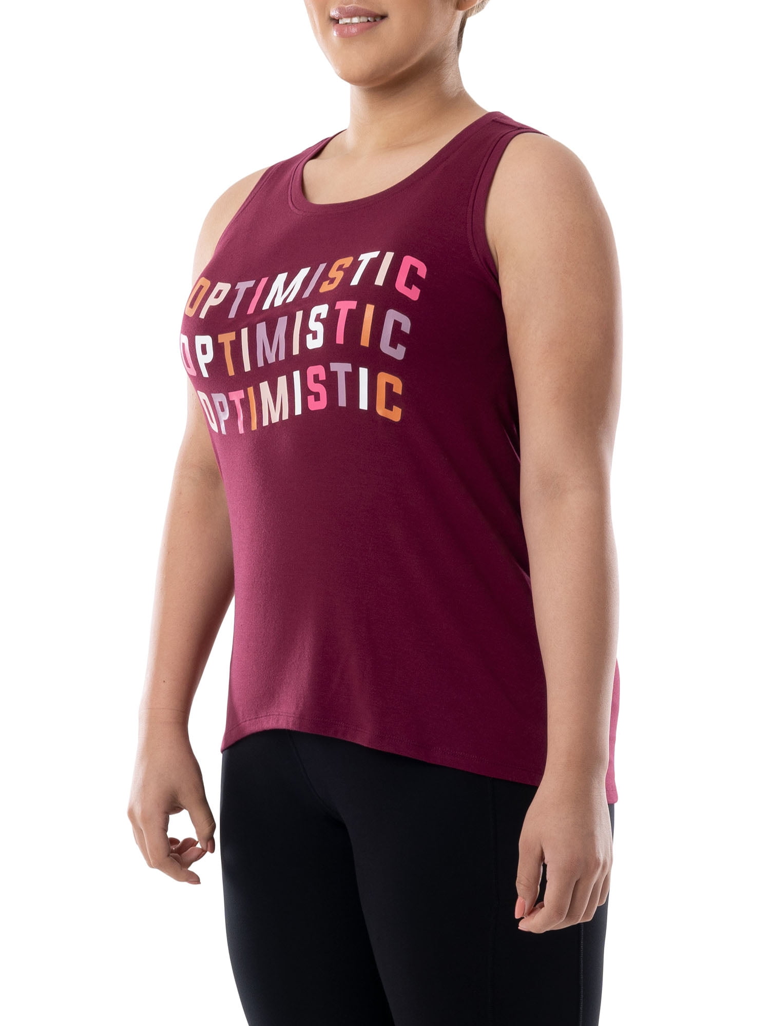 Athletic Works Women's Plus Graphic Tank Bundle, 2-pack