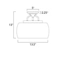 thumbnail image 4 of Maxim Lighting - Three Light Semi Flush Mount - Semi-Flush Mount - Goblet-3, 4 of 5