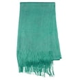 thumbnail image 3 of NYFASHION101 Fashionable Sparkly Glitter Thread Lightweight Tassel Scarf-Teal, 3 of 4