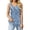 Blue, variant on Womens Tank Tops Floral Print Knit Sleeveless Camisole For Round Neck Blouse Casual Basic Tee Size XXXXL