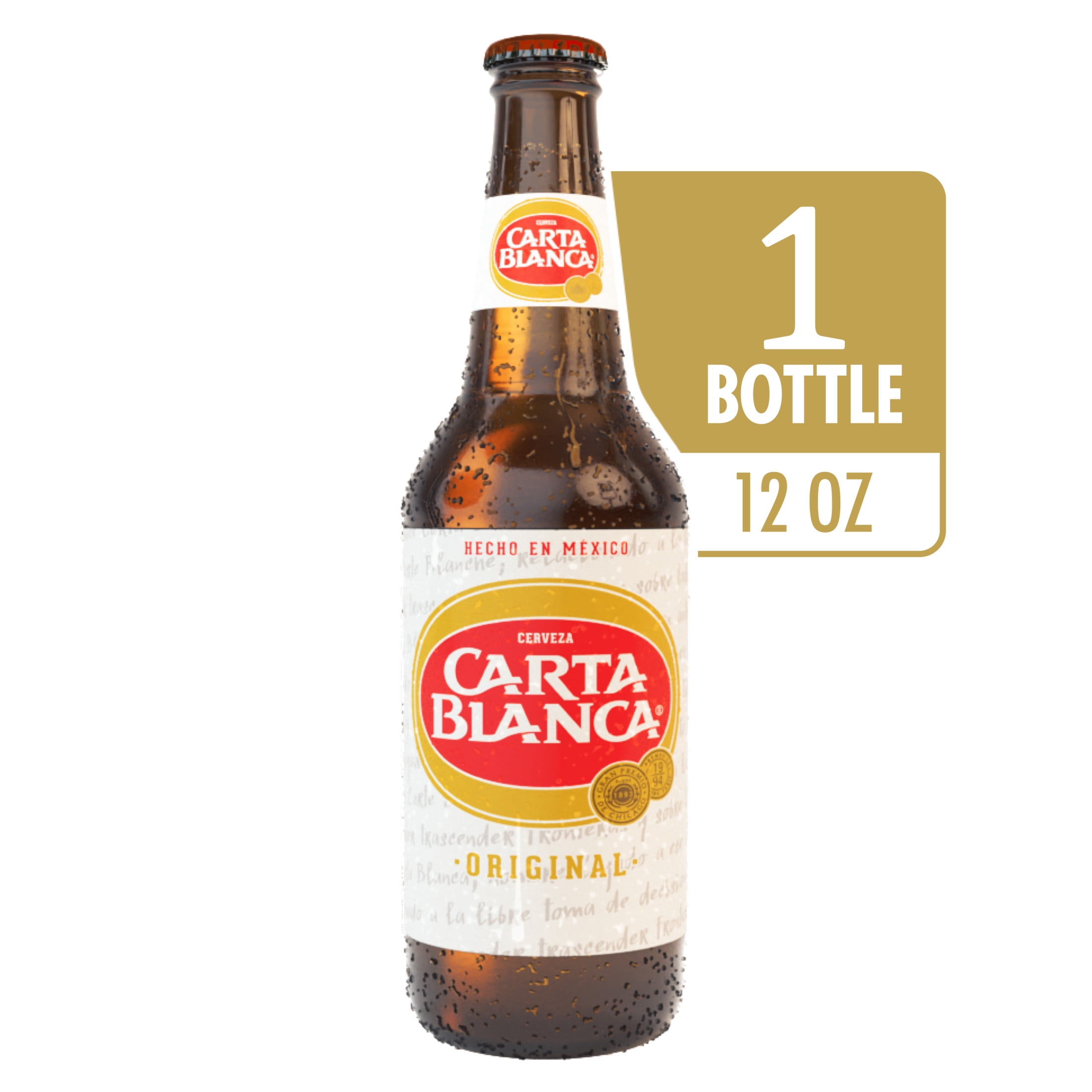 Carta Blanca Mexican Lager Beer, 6 pack, 12 fl oz Bottles