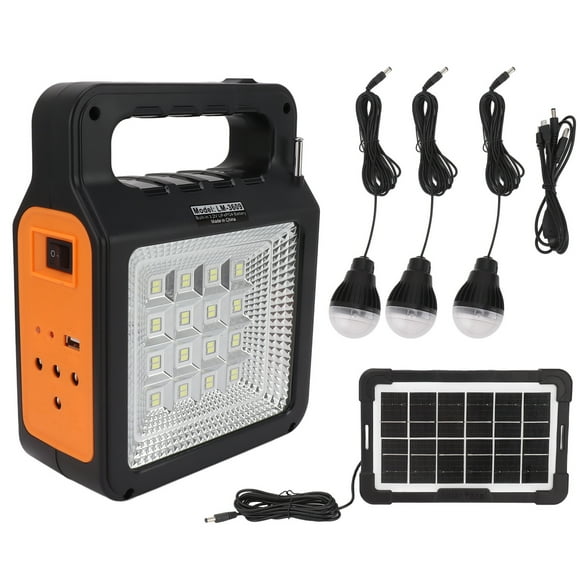 Portable Power Station, Speaker Design 6000mAh Solar Power Bank Portable Handle For Camping
