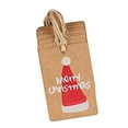 thumbnail image 4 of facefd 100PCS/Set Kraft Paper Christmas Crafts Gift Tags Price Tag Hanging Deco 4, 4 of 6