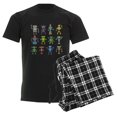 thumbnail image 6 of CafePress - Robots By Phil Atherton Men's Dark Pajamas - Men's Dark Loose Fit Cotton Pajama Set, 6 of 7