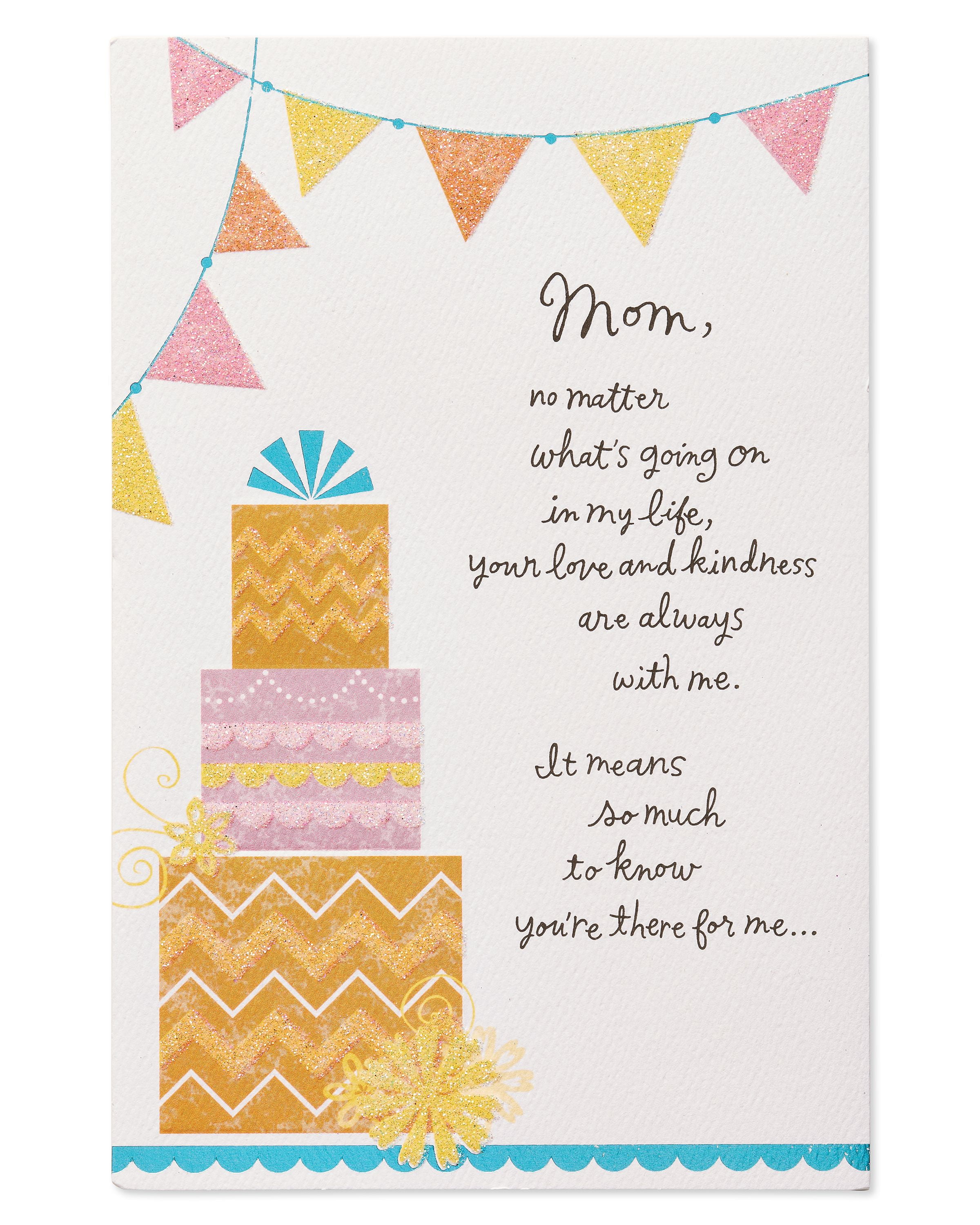 Mother Birthday Card Messages American Greetings Love And Kindness Birthday Card For Mom - Walmart.com