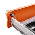 thumbnail image 6 of 3-Drawer Mobile File Cabinet with 5-Wheel Design, Anti-Tilt Design Vertical Metal Filing Cabinet with Folding Key for Legal/Letter/A4 File Storage, Orange, 6 of 9