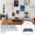 thumbnail image 3 of CIMAXIC Cimaxic Picture Hangers Kit Black Sturdy Easy Install for Home 2Sets, 3 of 6