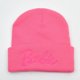 thumbnail image 4 of Gorro de punto con letras bordadas para otoño e invierno, bonito gorro rosa para mujer, gorro de lana cálido y resistente al viento para exteriores, 4 of 6