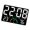 White light, variant on Multifunctional LED Digital Clock With Humidities Sensors Alarm Timers Design Easy To Read For Living Room