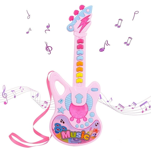 Guitar for Kids Girls Toys Ages 4-6, Musical Instruments Toys for Girls 2 3 4 5 6 Year Old, Birthday Gifts Toys for Girls 3-6 Years