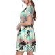 thumbnail image 2 of Easygdp Tropical Summer Palm para Vestido Transpirable de Mujer, Vestido Suelto de Manga Corta con Pliegues y Bolsillos para el Verano, 2 of 6