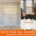 thumbnail image 5 of 2X4 Door Brackets Heavy Duty Upgraded Door Bar Holder Brackets for Home Security Suit for 2X4 Lumber White, 5 of 5