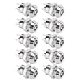 thumbnail image 3 of 10 juegos de interruptores de llave Bling Bling de Acero inoxidable con doble tracción y bloqueo 12 x 22 mm, 3 of 12