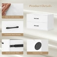thumbnail image 6 of Costway 2-Drawer Dresser Stackable Horizontal Storage Organizer w/Handles White, 6 of 9