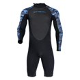 thumbnail image 1 of Traje de neopreno corto de 2mm para hombre, traje de baño con protección solar, traje de buceo para frío L, 1 of 8