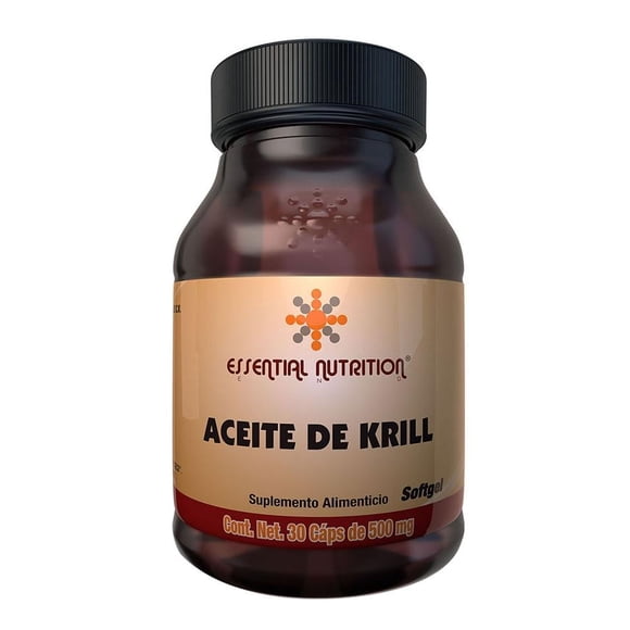 Suplemento alimenticio Essential Nutrition Aceite de Krill 30 cápsulas de 500 mg