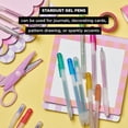 thumbnail image 4 of SAKURA Gelly Roll Retractable Gel Pens Colored - Stardust Glitter Gel Pens - 08 Medium Point Ink - For Journaling, Art, Calligraphy, or Drawing - Assorted Colored Ink - 10 Pack, 4 of 6
