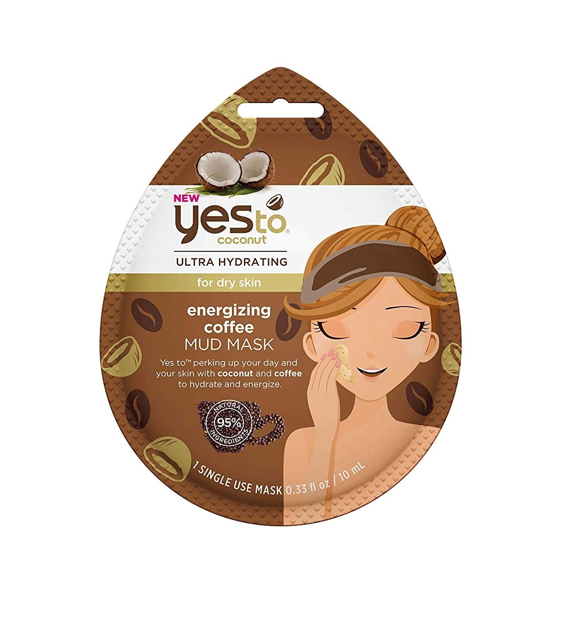Yes To Coconut Ultra Hydrating for Dry Skin Energizing Coffee Mud Mask