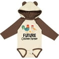 thumbnail image 3 of Inktastic Future Chicken Farmer Childs Boys or Girls Long Sleeve Baby Bodysuit, 3 of 5