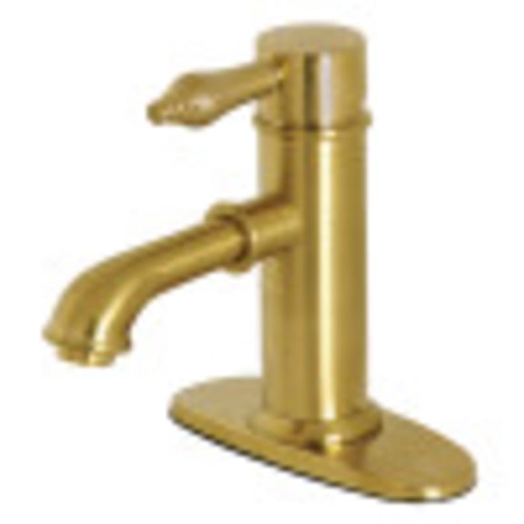 Kingston Brass KS7417AL Paris Single-Handle Bathroom Faucet, Brushed Brass