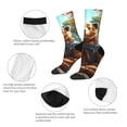thumbnail image 4 of Balery Maple Meditating Bear Calcetas Largas con Estampado para Hombre y Mujer – Suaves y Transpirables, Talla Única (US 5-11), 4 of 6