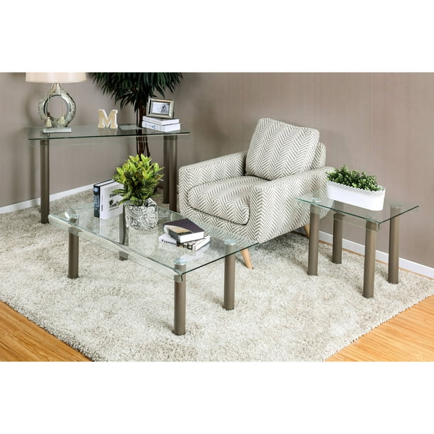 Furniture of America Ramey Contemporary 3Piece Coffee Table Set