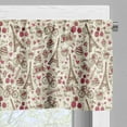 thumbnail image 5 of Ambesonne Black White Valance & Curtain, Europe French Paris, 55"x24", Magenta Cream, 5 of 6