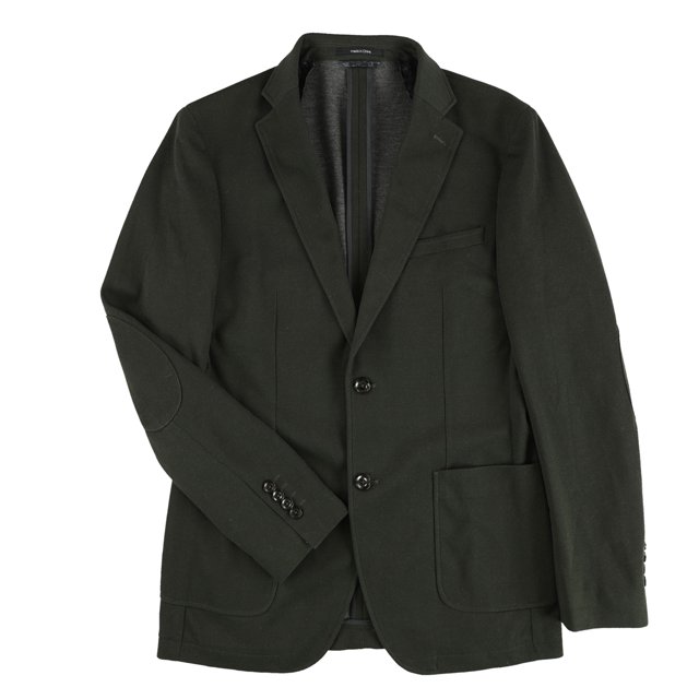 Bar III Abrigo deportivo de punto ajustado para hombre, verde, 44