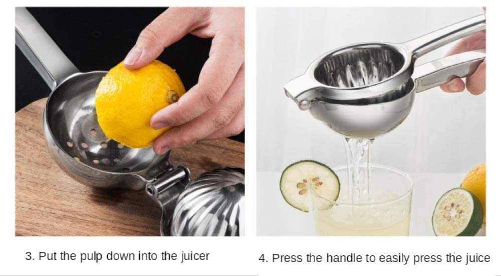Details about  / Manual Fruit Juicer Squeezed Lemon Orange Juice Stainless Steel Press BL