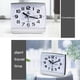 thumbnail image 4 of 2X Dormitorio Escritorio Cama Relojes para Despertar Dormitorio Al Lado de Estudiante Plástico Barrido Silencioso Reloj de Mesa Pequeño Reloj Despertador-Blanco, 4 of 5