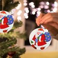 thumbnail image 3 of Adornos navideños Tarjeta colgante de madera de Navidad Decoración de árbol de Navidad de madera de doble cara Wmkox8yii gf9205, 3 of 8