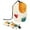 Multicolor, variant on PhooArto Large Barrel Drawstring Makeup Bag, Pineapple Love Hearts Pattern Travel Cosmetic Bag Portable Make Up Organizer Bag