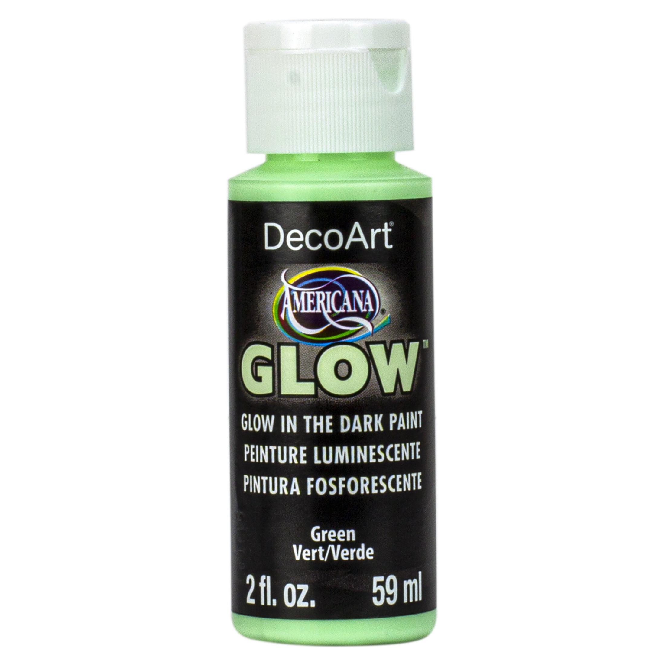 Decoart Black Light Neon Acrylic Paint 2oz - Green