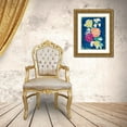 thumbnail image 3 of Vess, June Erica 15x18 Gold Ornate Wood Framed with Double Matting Museum Art Print Titled - Paintbox Floral I, 3 of 4