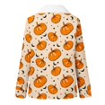 thumbnail image 3 of Puntoco Abrigo Mujer Halloween Impreso Moda Manga Larga Bolsillo Compuesto Felpa Botón Abrigo Manga Larga Sin Sombrero Casual Abrigo/Chaqueta Liquidación Puntoco Puntoco-1, 3 of 4