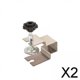 thumbnail image 1 of 2 Clips de Fijación para Cajones de Gabinete de Acero Inoxidable para Una Instalación Precisa Y Rápida, Profesional Resistente con Tornillo de Ajuste, 2 piezas, 1 of 8