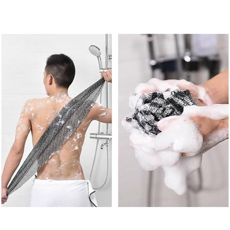 Blissal Exfoliating Shower Towel for Men and Women, Antibacterial