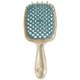thumbnail image 1 of 1pc Fluffy Styling Comb Honeycomb Hole Comb Massage Comb Wet and Dry Hollow Comb, Defining Styling Comb Black Blue-Gold Flash Handle, 1 of 4