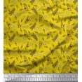 thumbnail image 1 of Soimoi Cotton Voile Fabric Notes,Piano & Guitar Musical Instrument Fabric Prints by Yard 56 Inch Wide, 1 of 3