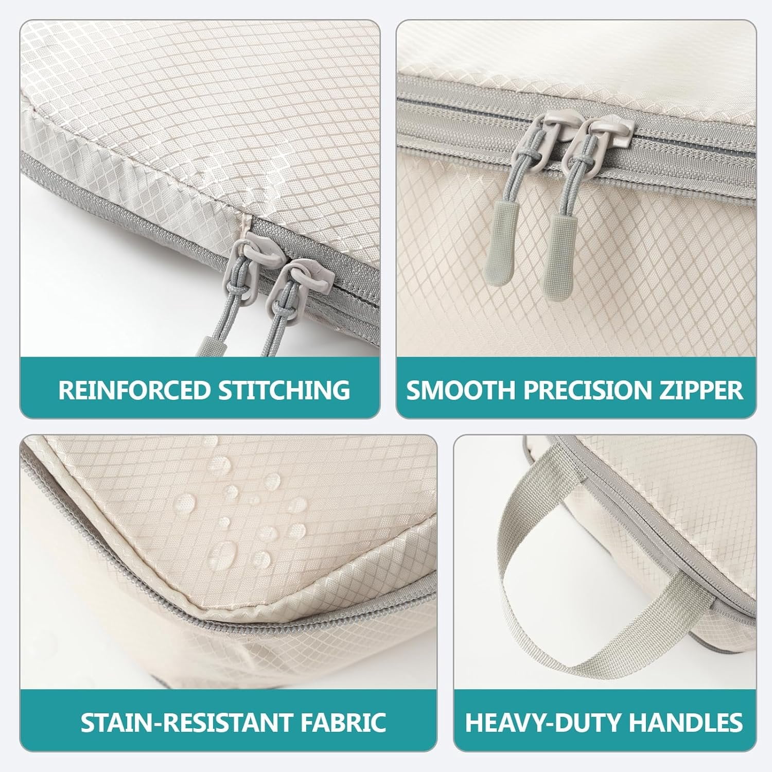 Compression Packing Cubes for Travel, 4 Set Expandable Packing Organizers, Lightweight Luggage Organizer Bags, Travel Essentials for Carry , Handy Helper for Organizing Clothes,