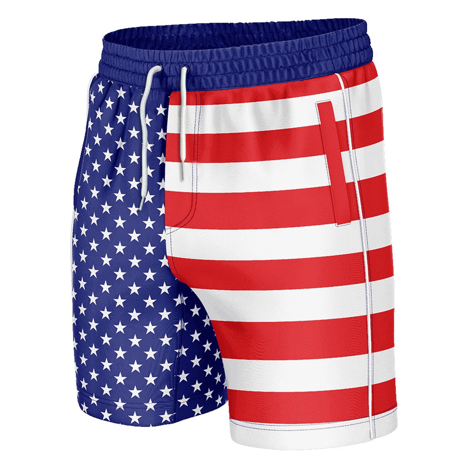 konvertering fleksibel skadedyr Men's Patriotic USA Red White and Blue Swim Trunks, American Flag Swim Suit  Quick-Dry Swimming Trunks Big and Tall - Walmart.com