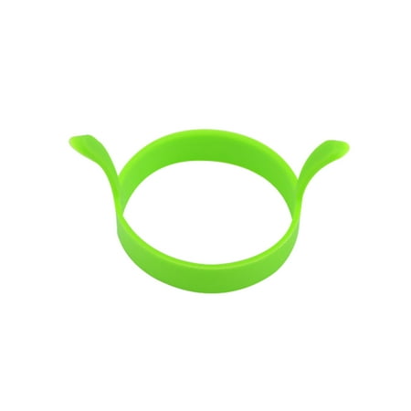 

Silicone Cooking Mold Egg Ring Mold Nonstick Heat Resistant Kitchen Tool for Cooking Fried Eggs Pancakes (Green)