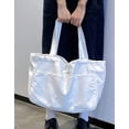 thumbnail image 6 of CoCopeaunt Women Girls Chic Canvas Tote Bag Casual Large Shoulder Bag Hobo Handbag Drawstring, 6 of 6