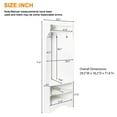 thumbnail image 6 of Corner Hall Tree with Shoe Bench, Versatile Entryway Coat Rack with 4 Hooks, Corner Cabinet with Adjustable Shelf for Hallway, Living Room, 6 of 6