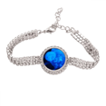 thumbnail image 1 of Ocean medusas ciencia naturaleza foto Pulsera de tobillera de cadena de tenis, joyería de diamantes, 1 of 3